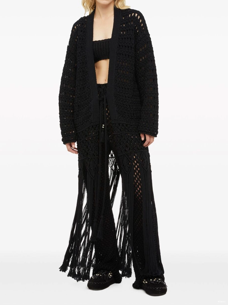 Affordable Love To Alanui Women fringed cardigan India Letter 0824